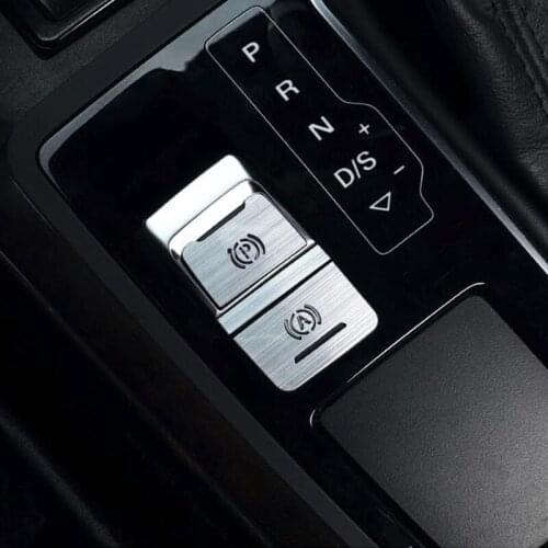 P Buttons Electronic Handbrake Sequins Decoration Cover Trim 3Pcs For Audi A6 C7 2012-2018 Aluminum Alloy Car Accessories