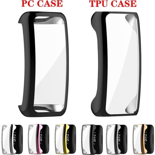 Full Coverage Protective Cover For Fitbit Inspire 2 Plating TPU Soft Case & PC Hard Case Protector Frame Shell