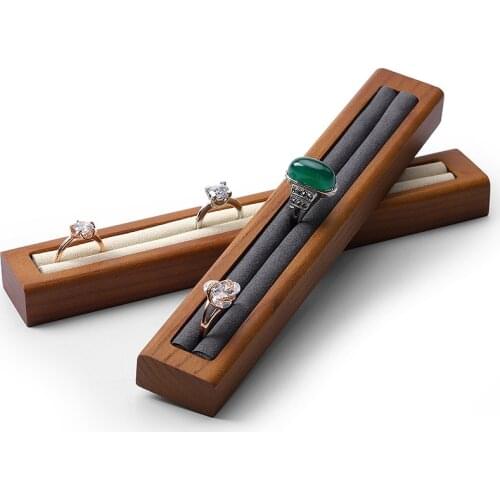 Solid wood microfiber jewelry jewelry racks ring ring holders studs display props counter window display props
