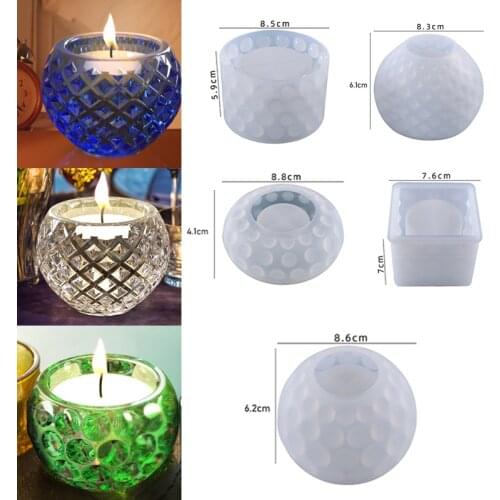 Durable Silicone Flower Pot Mold Succulent Plant Vase Concrete Gypsum Cement Fleshy Mould DIY Ashtray Candle Holder Molds
