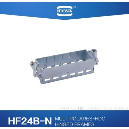 Industrial rectangular heavy duty connector HDC HM Flexible and combined connector series HM Hinged Frames