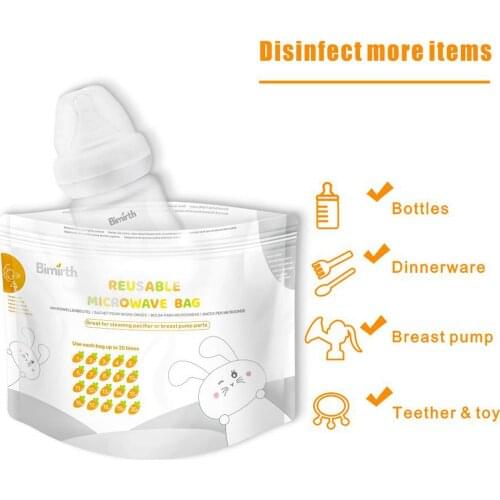 Microwave Sterilization Bag Sucking Sterilization Bottle Steam Bag Sterilization Can Be Reused