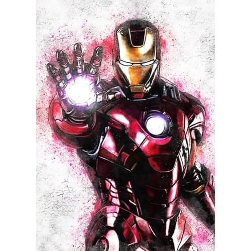 Marvel Superhero Avengers 5D DIY Diamond Painting Full Square/Round Drill Diamond Embroidery Cross Stitch Kits Mosaic Home Decor