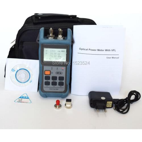 TL503 Visual Fault Locator Optical Power Meter Integrated Optical Fiber Tester (Fiber Power Meter and 10mw Visual Fault Locator)