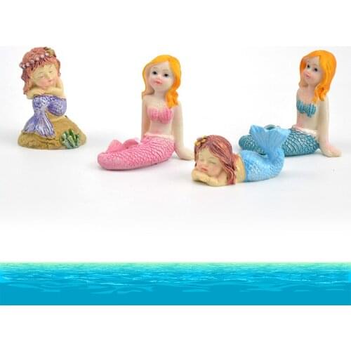 Ornaments in fishbowl landscaping ornaments Mermaid resin articles wholesale and retail horticultural micro-landscape