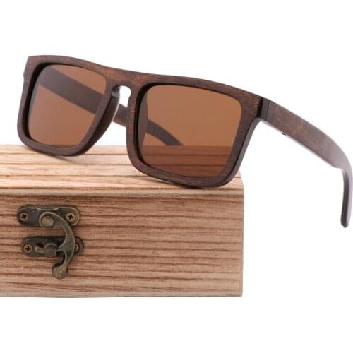 2019 Vintage sunglasses Dumu wood polarized UV400 brand Male driving glasses sunglasses woman square glasses #GB2065