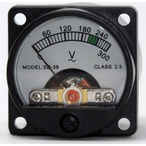 V-022 Tube Voltage Meter Sound Power Filter with Backlight Voltage Meter AC Meter