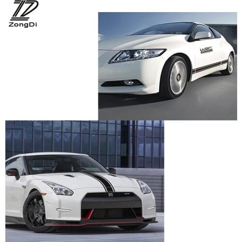 WRC Stripe Stickers for Toyota corolla yaris chr Peugeot 206 307 308 207 3008 407 208 508 Lada vesta Car Hood Cover Vinyl Decal