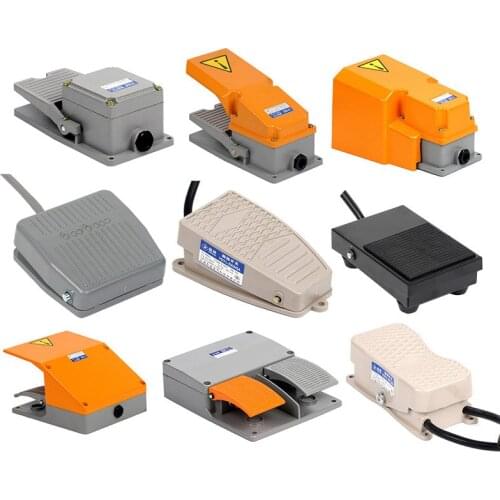 1pcs TFS-201 foot switch EKW5A-B foot pedal switch with wire 220v foot switch LT4