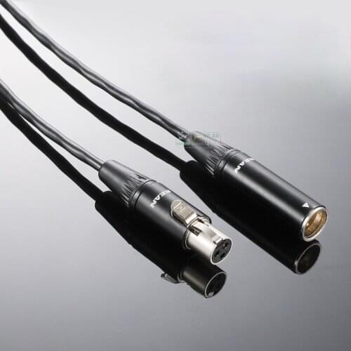 1Pcs customized REAN gold-plated 3-core mini Canon male to female extension cable XLR microphone audio cable
