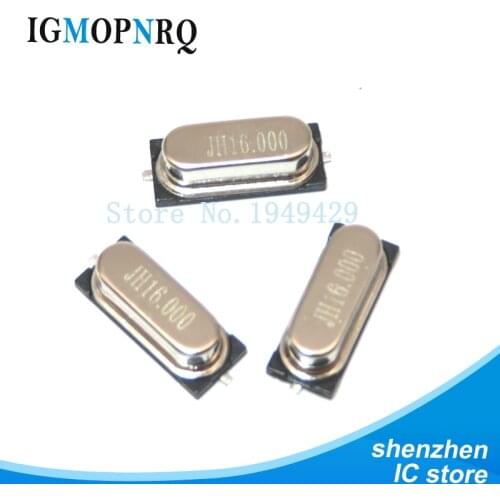 10PCS 4Mhz 6Mhz 8Mhz 12Mhz 16Mhz 20Mhz 24Mhz 4.000mhz 8.000mhz SMD Quartz Crystal Resonator HC49S Passive Oscillator