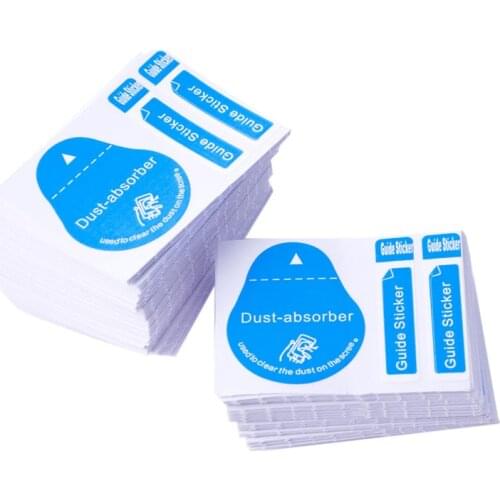 200x Screen Dust Absorber LCD Guide Protector Dedust Sticker Cellphone Tablet B95C
