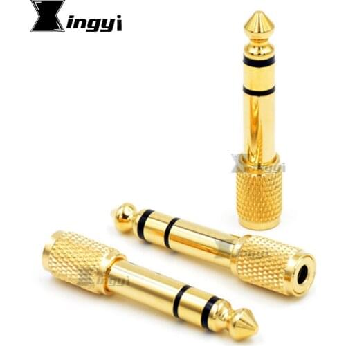 3Pcs 6.5mm to 3.5mm TRS Adapter 6.35mm 1/4 Plug Male to 3.5 Female Audio Jack Connector For Amplifier Microphone Wire Converter