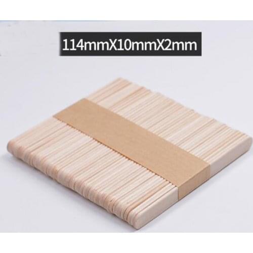 50/100PCS Disposable Wooden Tongue Depressors Wooden Hair Removal Tattoo Waxing Spatula Stick Tongue For Beauty Tools