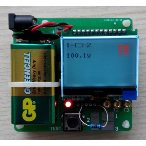 9V Graph M8 Transistor Tester Upgrade M328 Edition ESR Meter Multi-function Tester DIY