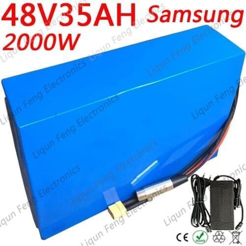 48V E-bike Battery Pack 48V 2000W 1500W 1000W Lithium Scooter Battery 48V 40AH 35Ah 30Ah 25Ah 20Ah Electric Bicycle Battery