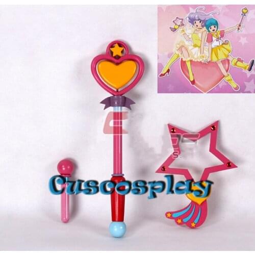 Anime Magical Angel Creamy Mami Wand PVC Cosplay Prop Halloween Christmas Cosplay Props for Girls Birthday Party Events Gifts