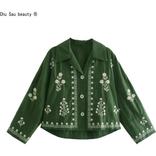 Зеленые блузки Chu Sau beauty China At AliExpress