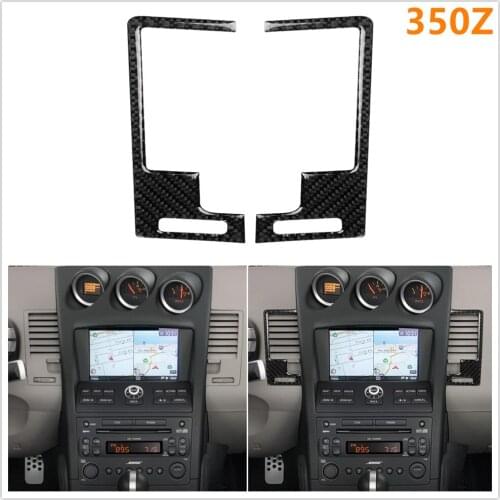 For Nissan 350Z Z33 2006-2009 Car Left and Right Center Vent Exhaust Cover Frame Frame Panel Modified Decorative Sticker