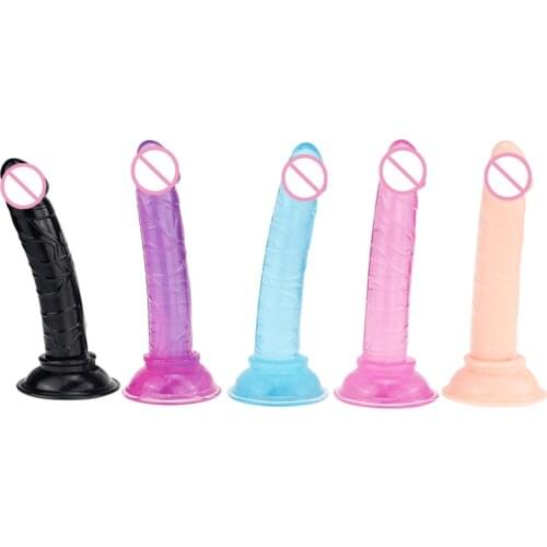 FX Adult Sex Toy Female Vagina G-spot Massage Masturbation Realistic Dildo with Strong Suction Cup Jelly Dildo Female