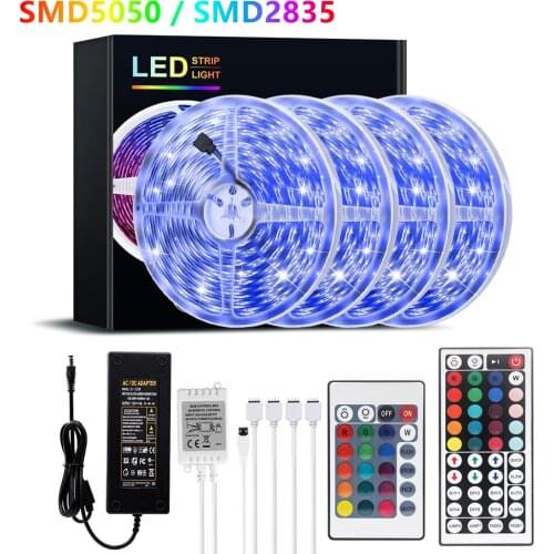 RGB Strip 12V Flexible LED Light Strip 5050 SMD 2835 Ribbon Lamp Waterproof Light Tape LED TV Backlight rgb Lamp Decor Lighting