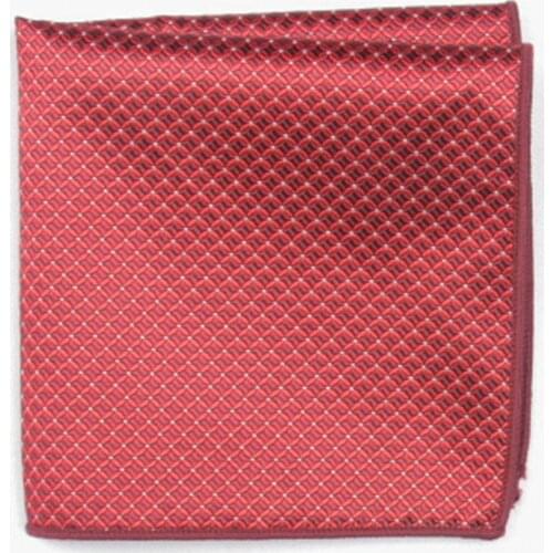 Red subtle fashion patterned pocket square with patterns handkerchief