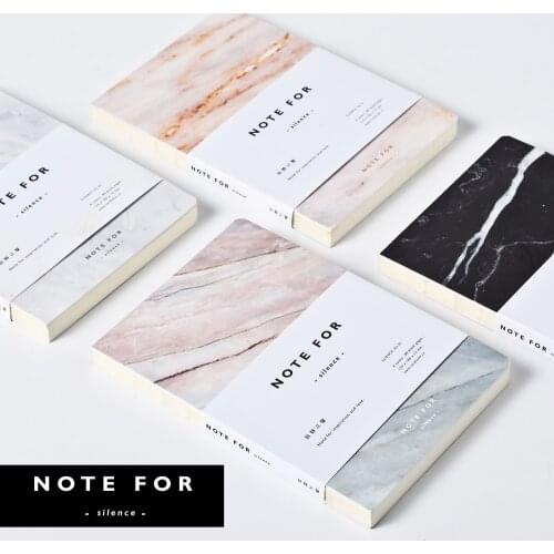 Cute School Note book A5 Japanese Marble 80 Pages Blank Dairy for Silence Journal Material Escolar Sketchbook