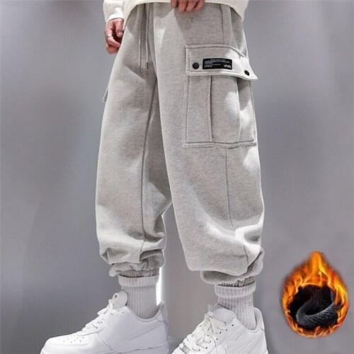 New Loose Jogging Pants Men 2021 Fashion Warm Harem Pants Male Outdoor Sport Trousers Pantalon Hommes
