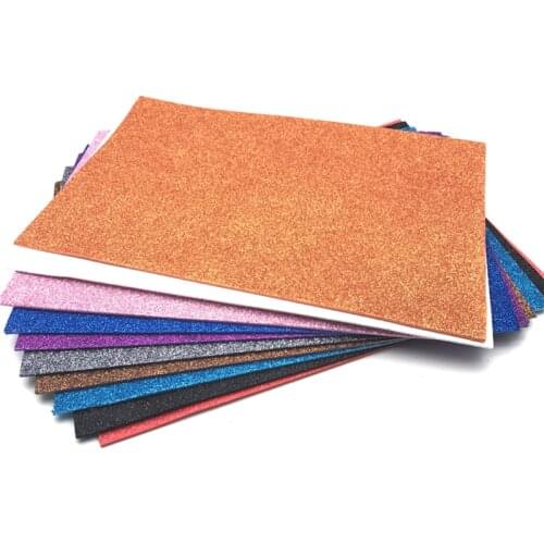 New 10Pcs/set Multicolor Sponge Glitters Foam Paper Fold Scrapbooking Paper Crafts Decor DIY Card Artwork 20*29.5cm*2mm