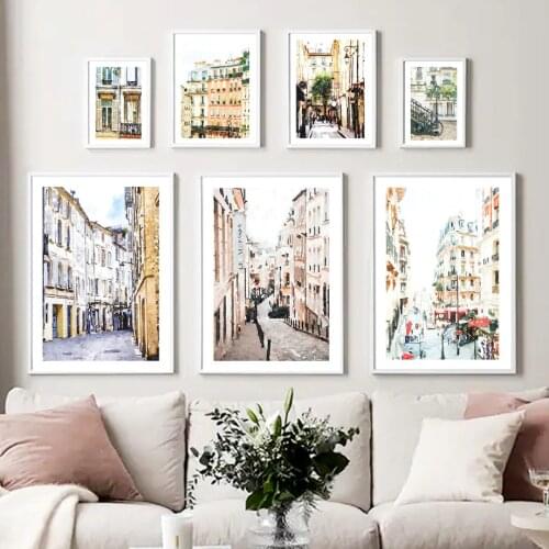 Paris France Provence Avignon Buildings Street Wall Art Canvas Painting Nordic Posters And Prints Decor Pictures For Living Room