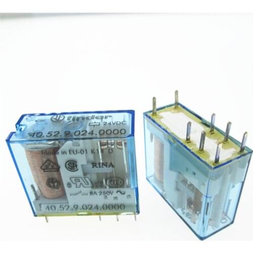 HOT NEW 24V relay 40.52.9.024.0000 40.52 24VDC 40.52-24VDC 24V DC24V DC24V 8A 250V finder DIP8