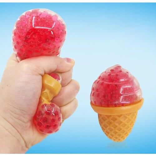 Funny ice cream grape ball decompression toy stress adult children relieve squeeze exhaust ball ADHD toy gift random color