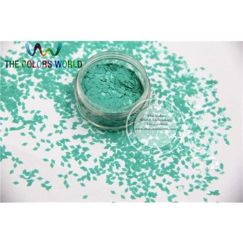 TCH311 2.0 MM Size Solvent Resistant Mate Light Blue Colors Diamond rhombus shape glitter for nail art and other deco