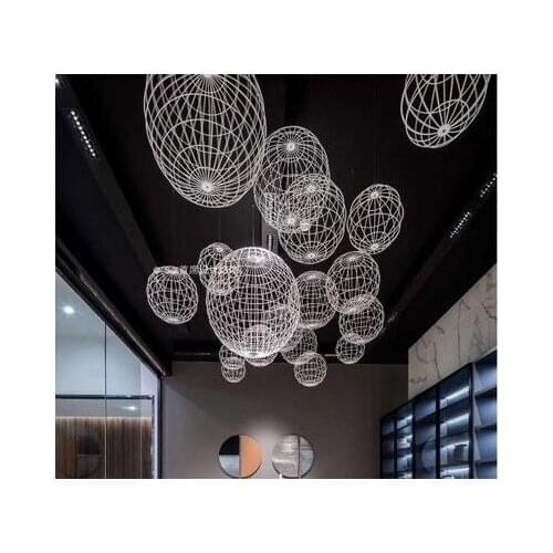 Shop decoration hanging decoration globe circular restaurant hotel lobby hall shopping mall atrium sales office duplex building