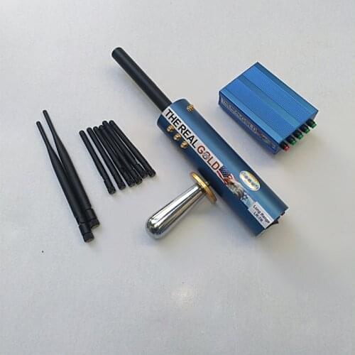 Enhanced signal blue 8 antenna hand-held metal detector remote machine treasure detector aks locator detecting gold, silver, cop