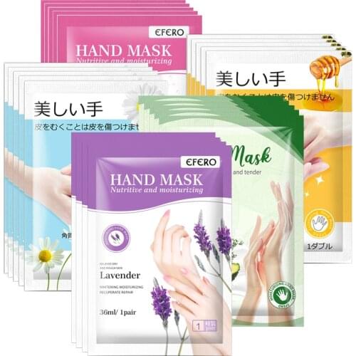 Moisturizing Hand Mask Gloves Plant Extract Hand Film Cream Mask Whitening Skin Care Anti-Aging Repair Dry Hands Care Spa Gloves