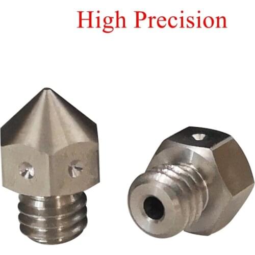 3pcs Top Quality MK8 Stainless Steel Nozzle For Micro Swiss Creality CR-10 Ender 3 Ender5, CraftBot, Prusa i3 3D printer