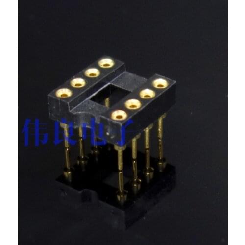 10 Piece Imported Full Gold Plating 8 - bit IC Seat Op-amp Seat
