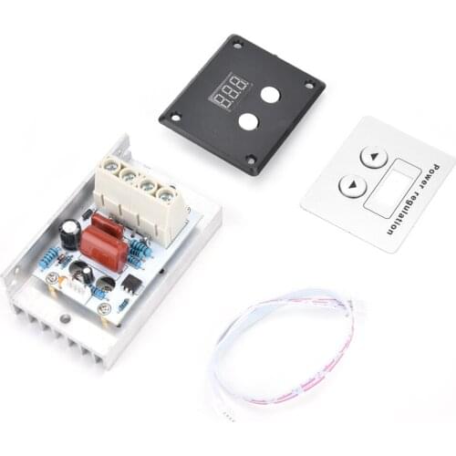 10000W SCR Digital Voltage Regulator Speed Control Dimmer Thermostat AC 220V 80A Thyristor Electronic Regulator With Panel