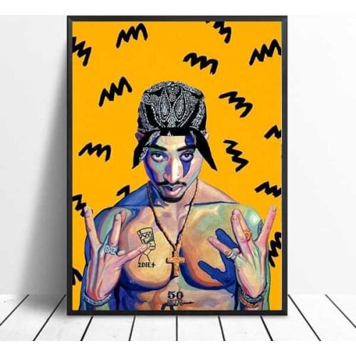 2pac Notorious B I G Biggie Singer Tupac Shakur Posters And Prints Canvas Painting Wall Art Picture Decoration Home Decor Obrazy