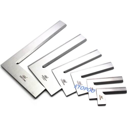 63x40 80x50 100x63 125x80 160x100 200x125mm Precision Knife Edge Square Ruler 90 Degree Right Angle Ruler Engineer MeasuringTool