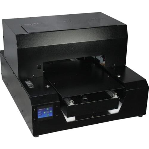 Automatic A3 size UV printer with RIP 9.0 Support white and color ink printing one pass