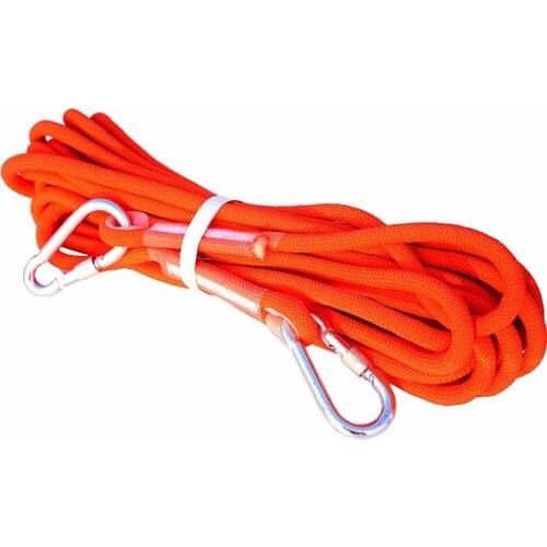 Free Shipping Orange 12mm* 10m Climbing Rope,Outdoor Safety Mountain Rescue Escape Rope