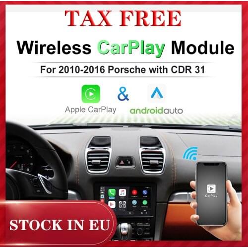 Wireless Apple CarPlay for Porsche PCM 3.1 Macan 2010-2016 Android Auto iOS Mirror Car play Support Rear Camera AI BOX MP3