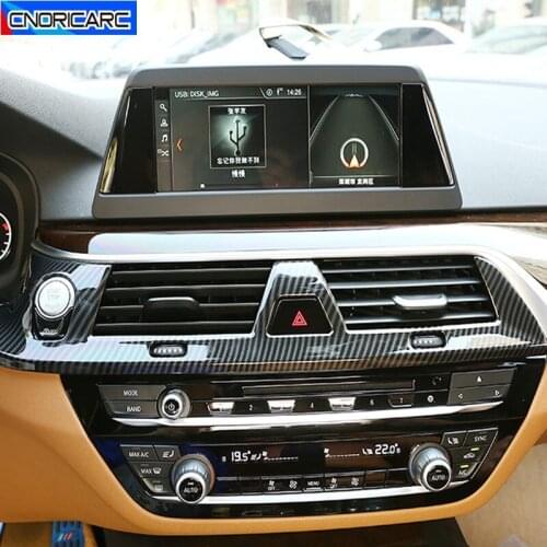 Car Styling Central Control Air Conditioning Vent Frame Decoration Sticker Trim For BMW 5 Series G30 G38 2018-2020 LHD