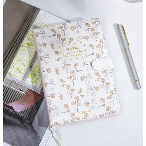 B6 Business Notebook Leather Magnetic Buckle Hand Book Simple PU Hard-sided Notepad Student Journal