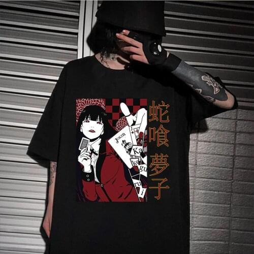 2020 Anime Kakegurui T Shirts Short Sleeves Summer Casual Harajuku Top Tees Unisex