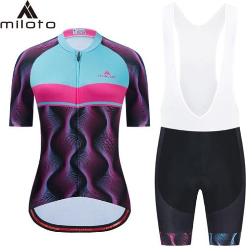 Miloto Pro Cycling Jersey Sets Maillot Ciclismo MTB Cycling Clothing Summer Breathable Road Mountian Bicycle Clothes Bike Wear