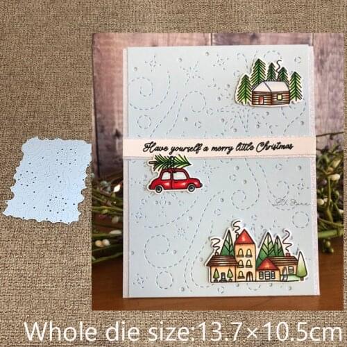 XLDesign Craft Metal stencil mold Cutting Dies Stars clouds background scrapbook die cuts Album Paper Card Craft Embossing