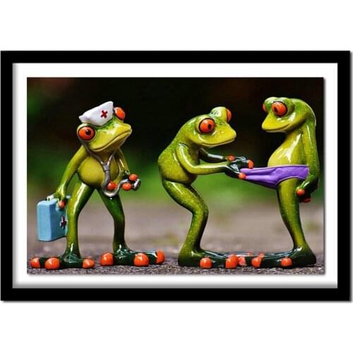 Wall stickers Diy Diamond Painting 5D Square Full Diamond Cross-Stitch Embroidery Diamond Embroidery Kits frog